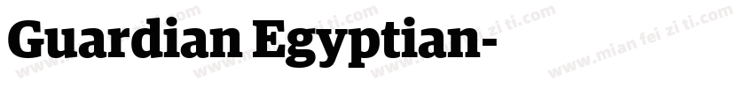 Guardian Egyptian字体转换